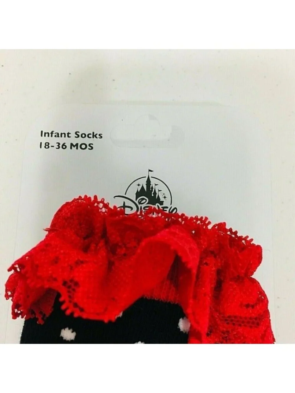 Disney Parks Minnie Mouse Infant Socks 2 Pairs 18-36 Months